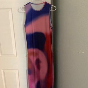 Large Multi Color Amazon Dress